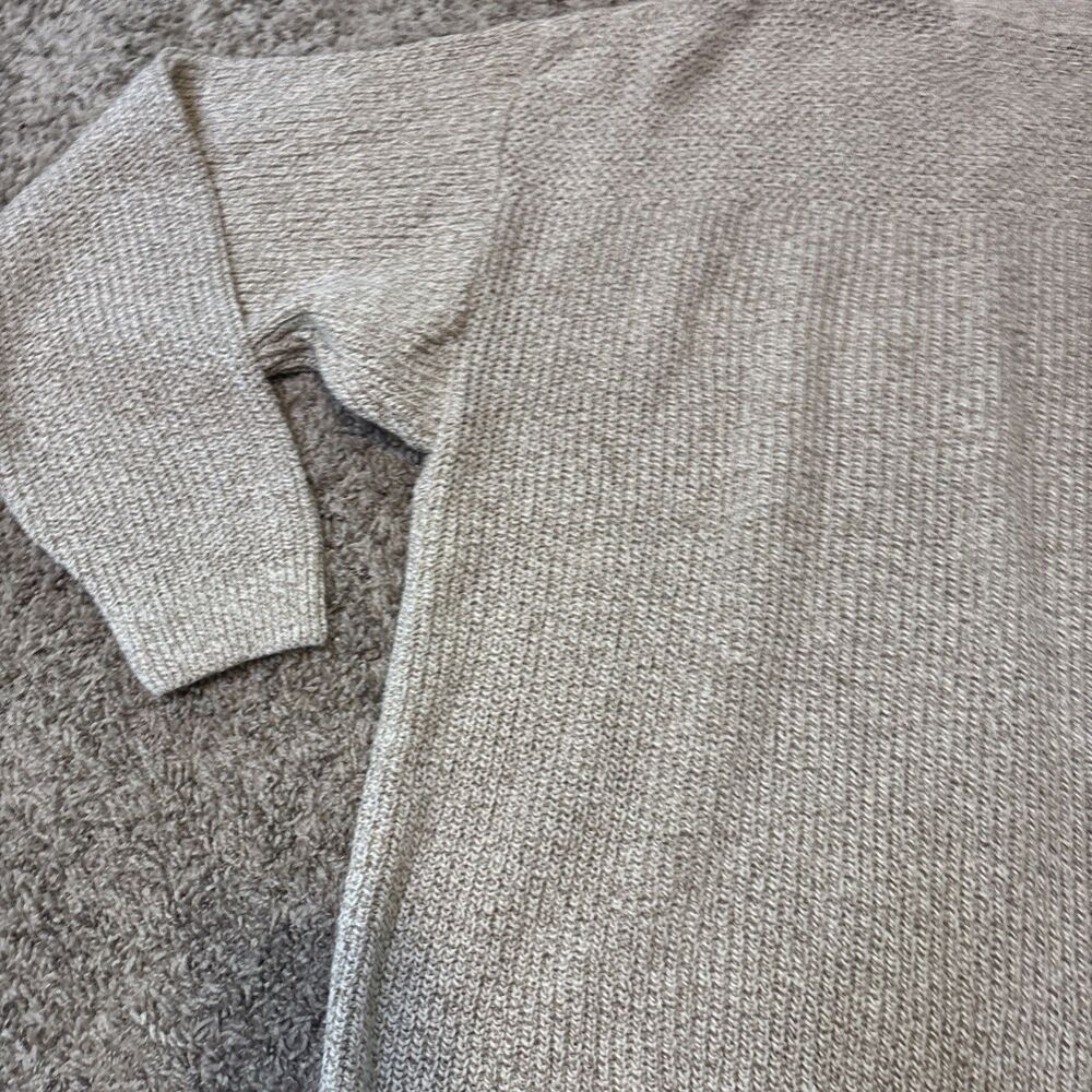 VTG Eddie Bauer Sweater Mens XL Oatmeal Henley Cotton Fisherman 90's Y2K Chunnky - Picture 16 of 16